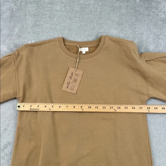 NEW The Simple Folk 2 Organic Cotton Stretch The Oversized Sweater Dress - Picture 5 of 10